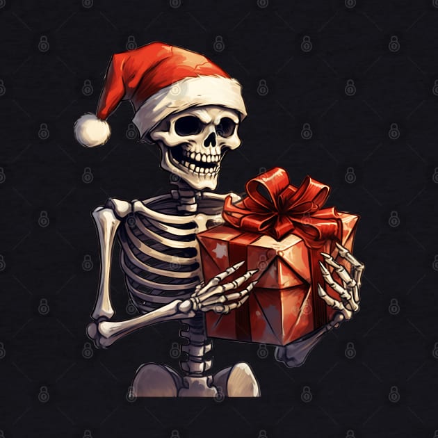 skeleton Santa Claus by MZeeDesigns